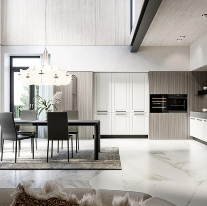 Cucina Classica angolare Asolo 02 in laccato e laminato di Arredo3