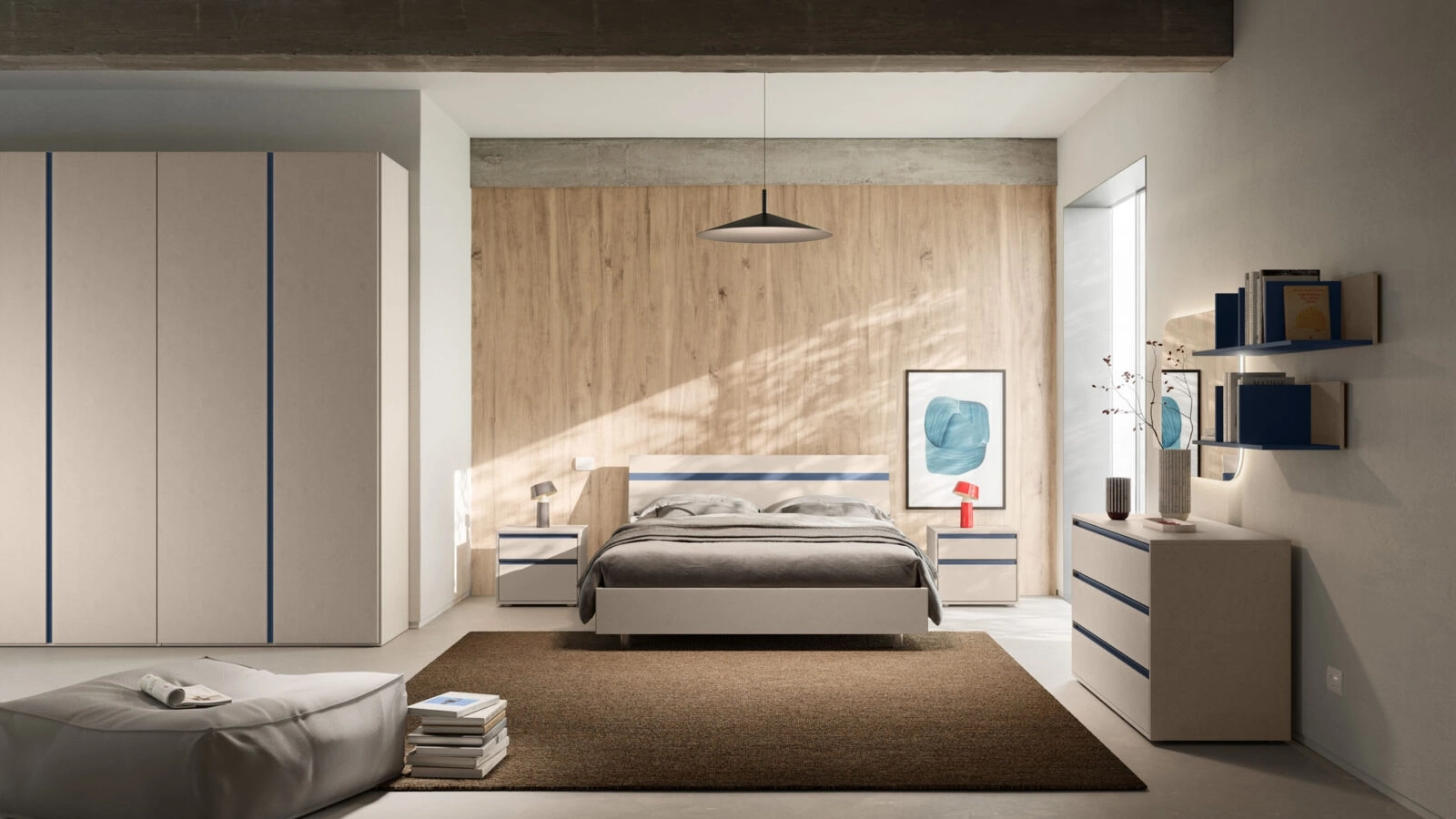 Letto con testiera Elga Night 04 di Orme