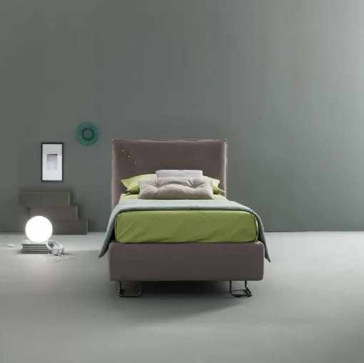 Letto moderno singolo imbottito Bloom di Bside