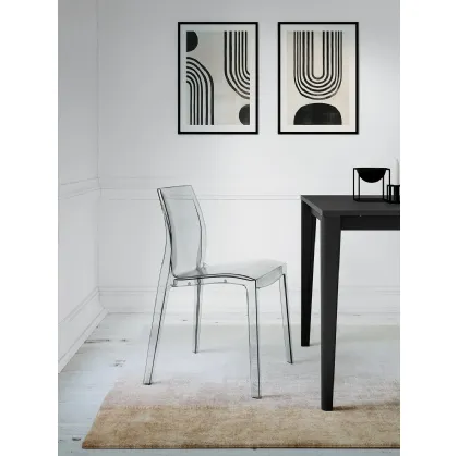 Sedia Light in policarbonato trasparente di Arredo3