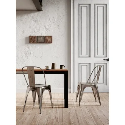 Sedia Seven in metallo verniciato di Arredo3
