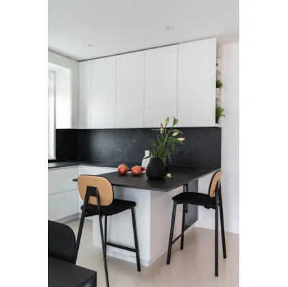 Sgabello con rivestimento in tessuto Tata6 di Pointhouse