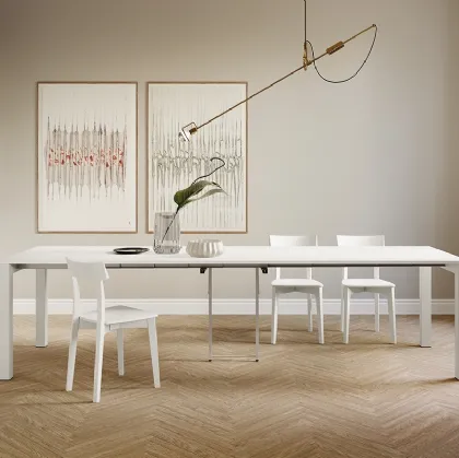 Tavolo allungabile in laminato con struttura in metallo verniciato Long Island di Arredo3