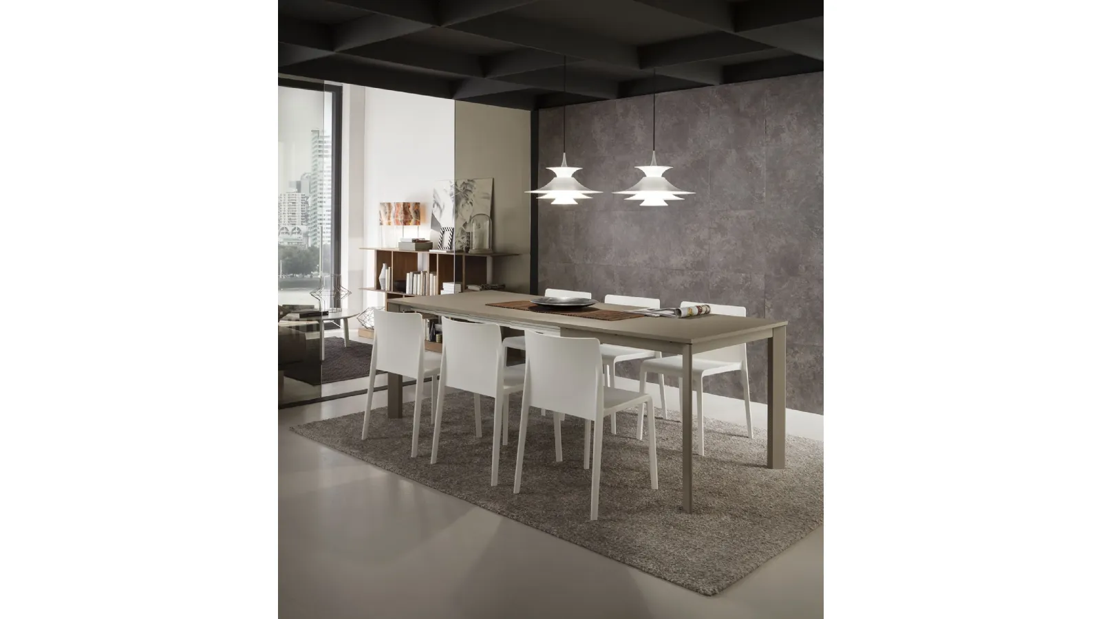 Tavolo allungabile in laminato Mario Super Quadrato di La Primavera