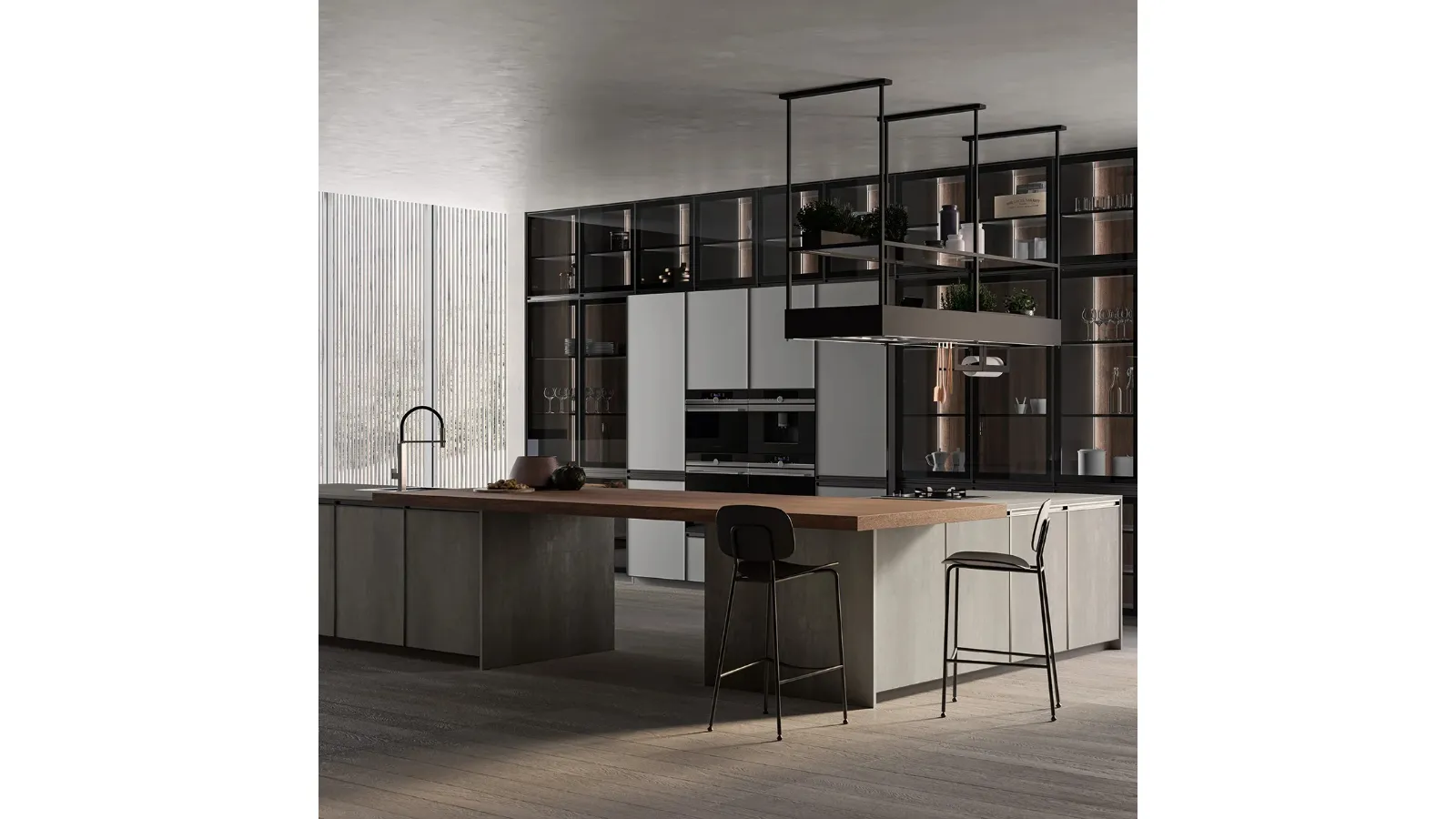 Cucina Moderna Kronos 06 con isola di Arredo3