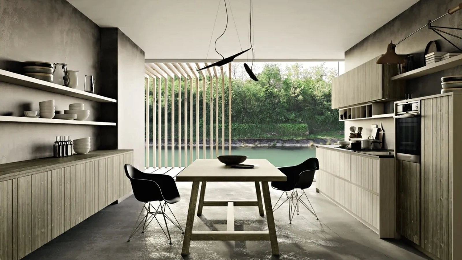 Cucina Moderna lineare New Step 01 di Fratelli Mirandola