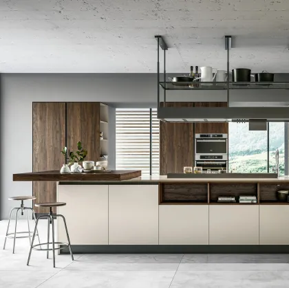 Cucina Moderna Round 01 con isola di Arredo3